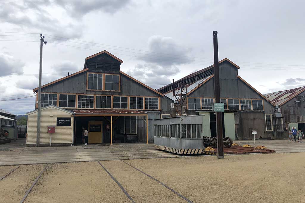 The museum’s Blacksmith Shop give you an idea of blacksmithing on an industrial scale. (Photo © 2025 Rover Media)